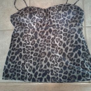 No Boundaries cheetah summer camisole top